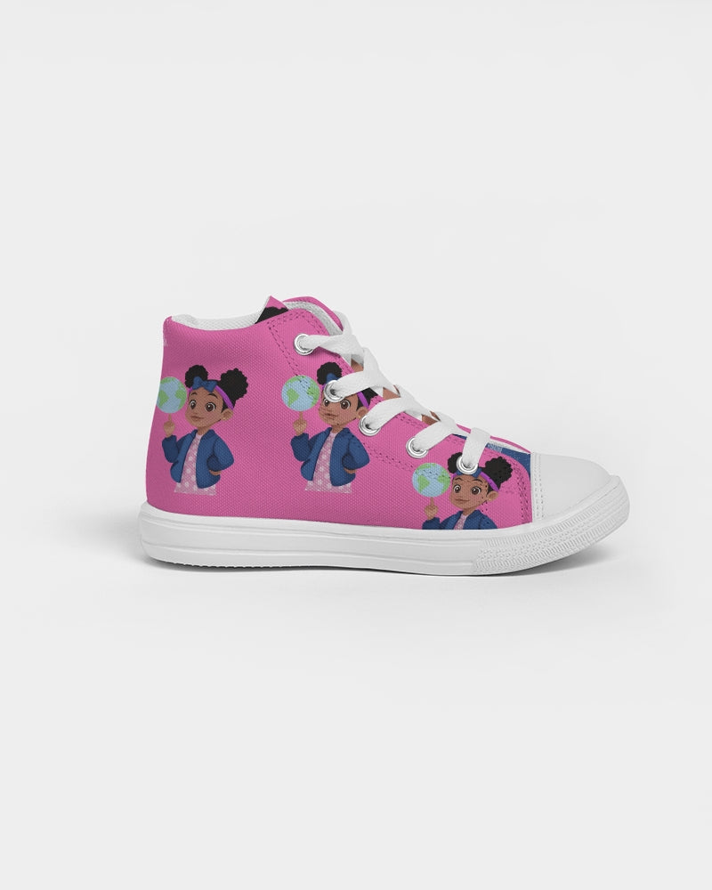 Globetrotter Kids High Top Canvas Sneaker
