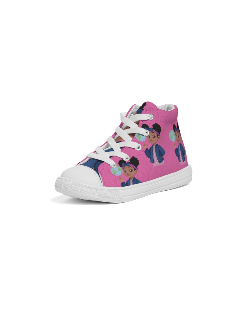 Globetrotter Kids High Top Canvas Sneaker