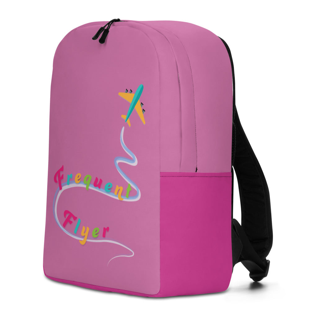 Frequent Flyer Minimalist Carry-On Backpack (Pink)