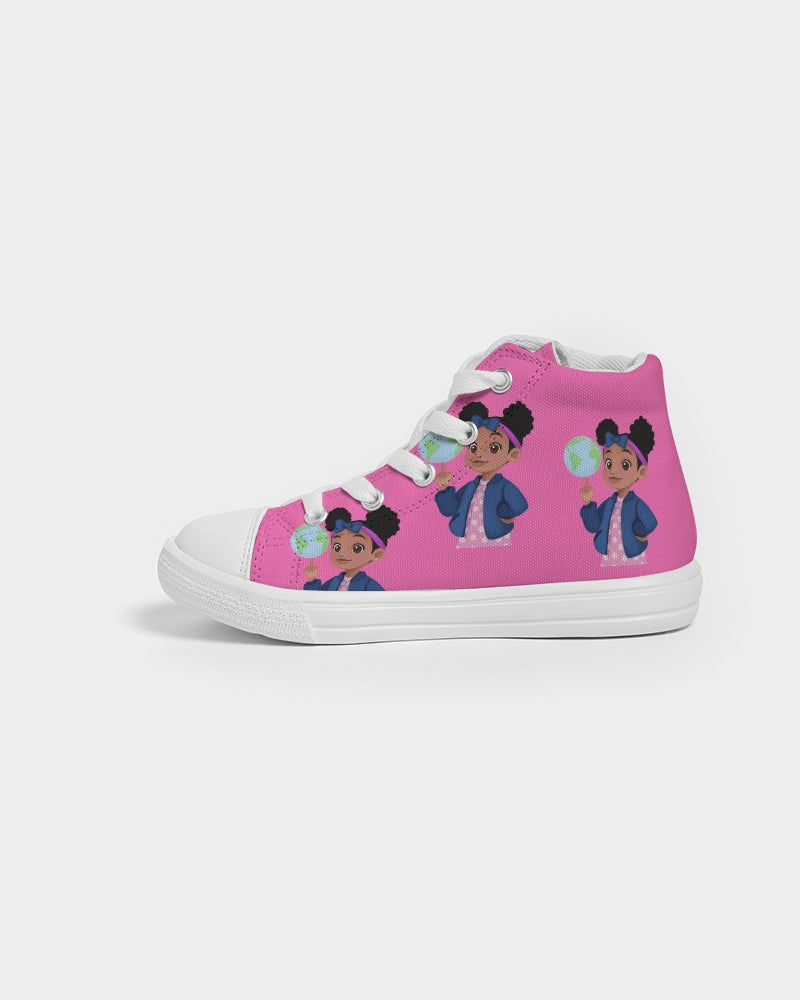 Globetrotter Kids High Top Canvas Sneaker
