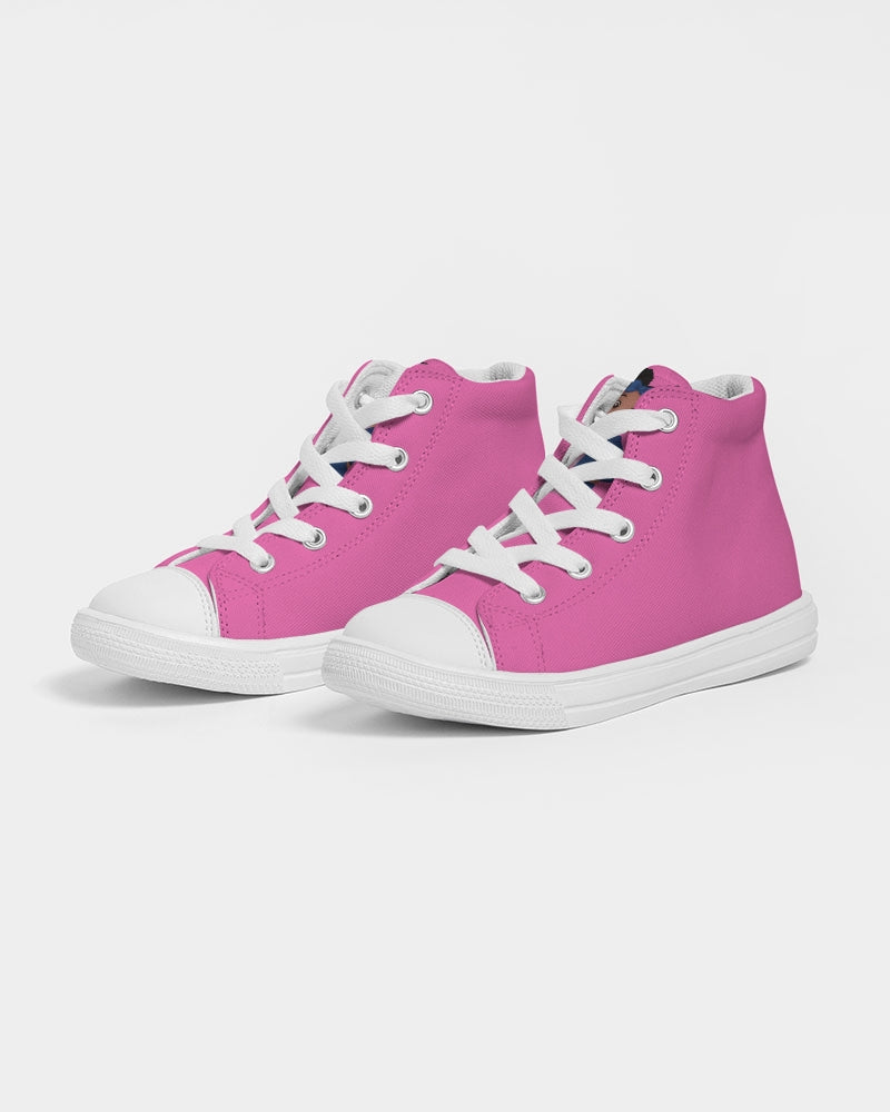 Globetrotter Kids High Top Canvas Sneaker (Globetrotter design on Tongue)