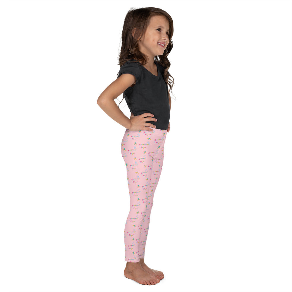 Frequent Flyer Kid's Leggings (pink)