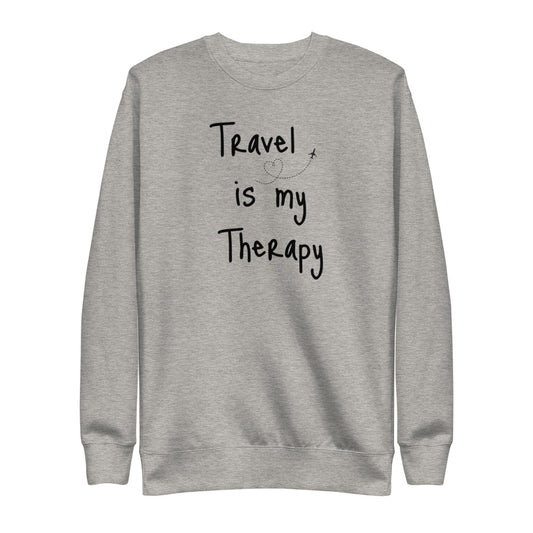 Travel is my Therapy Unisex Fleece Pullover (Adults)