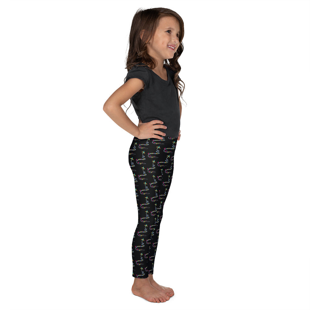 Frequent Flyer Kid's Leggings (black)