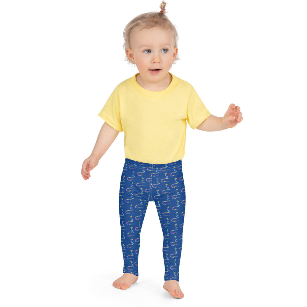 Frequent Flyer Kid's Leggings (blue)