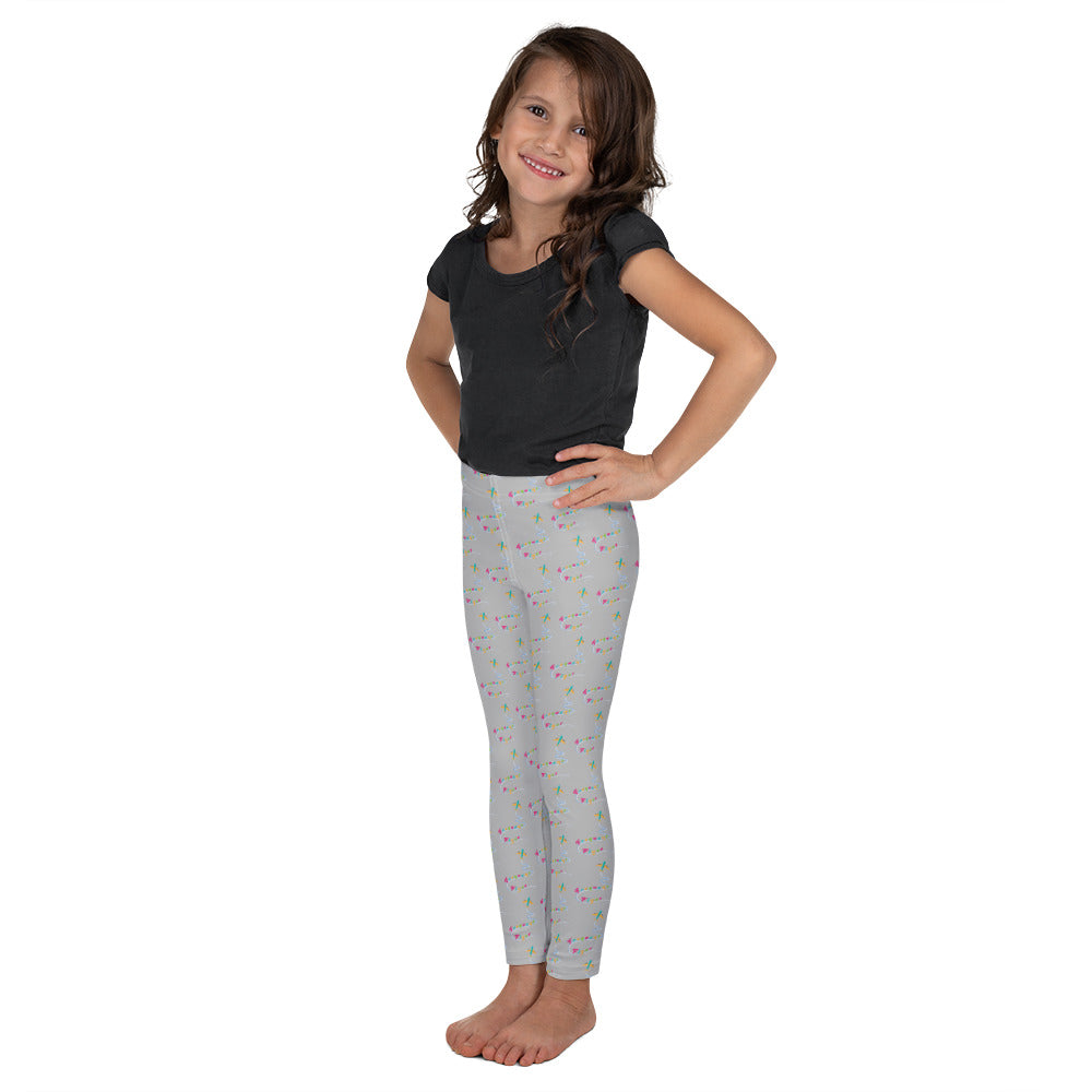 Frequent Flyer Kid's Leggings (grey)