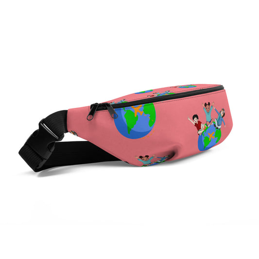 Travel Squad Fanny Pack (Pink)
