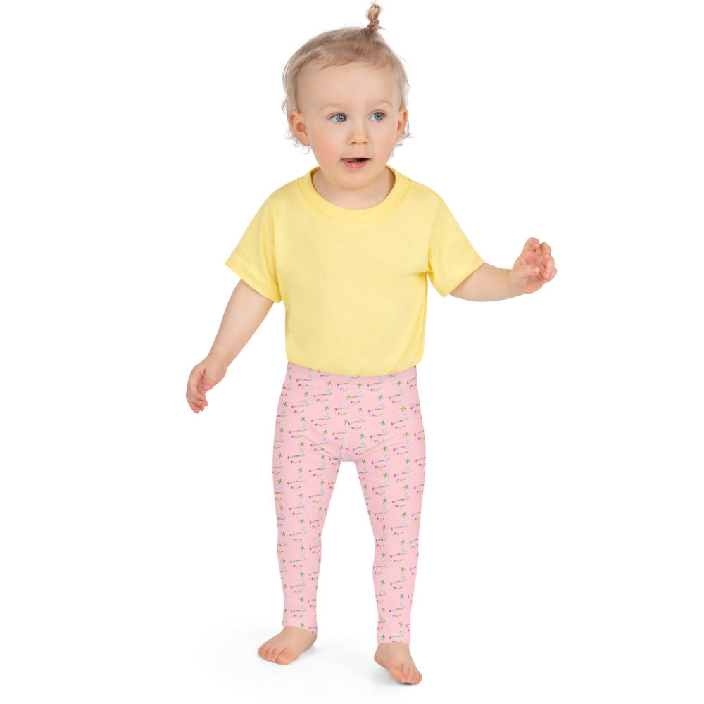 Frequent Flyer Kid's Leggings (pink)