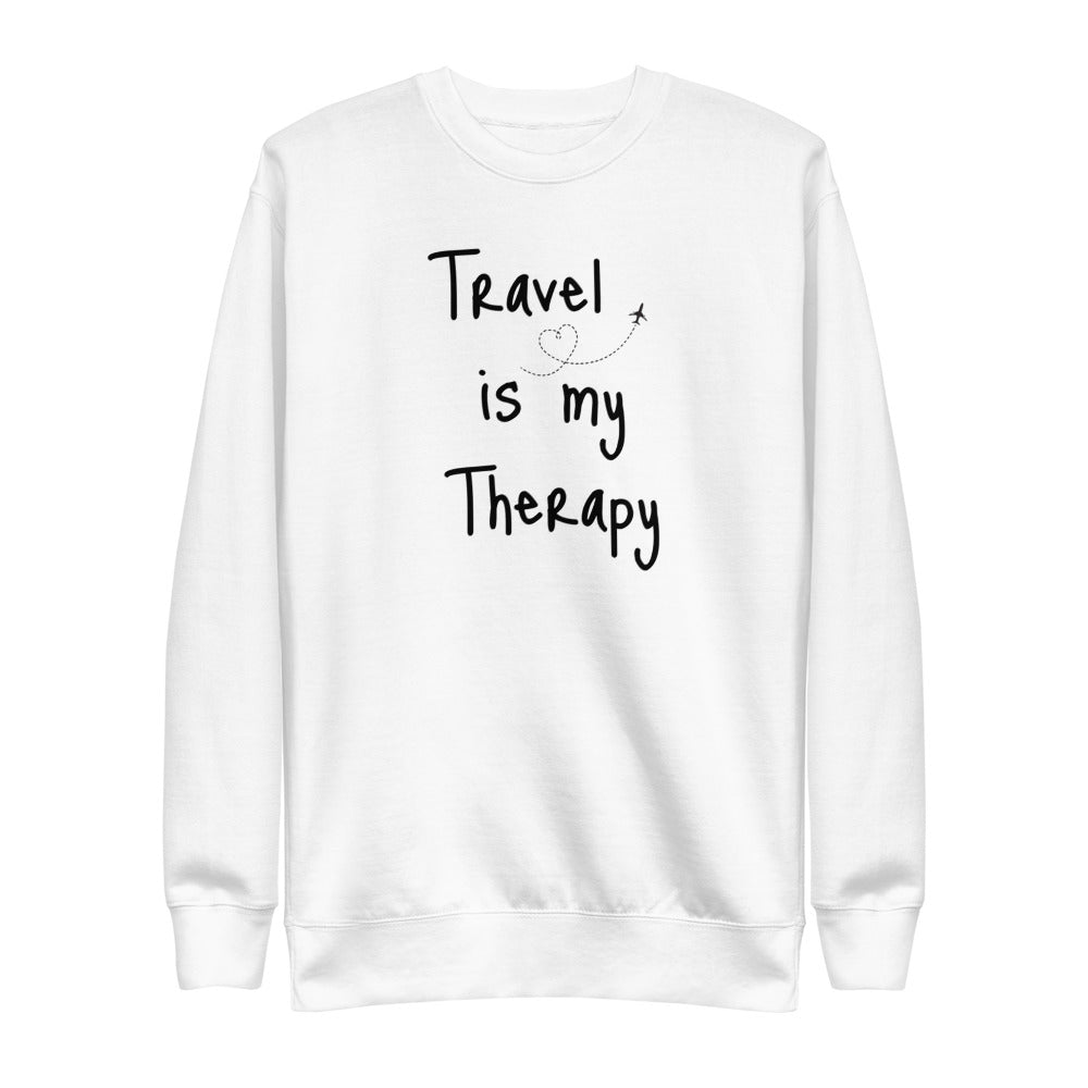 Travel is my Therapy Unisex Fleece Pullover (Adults)