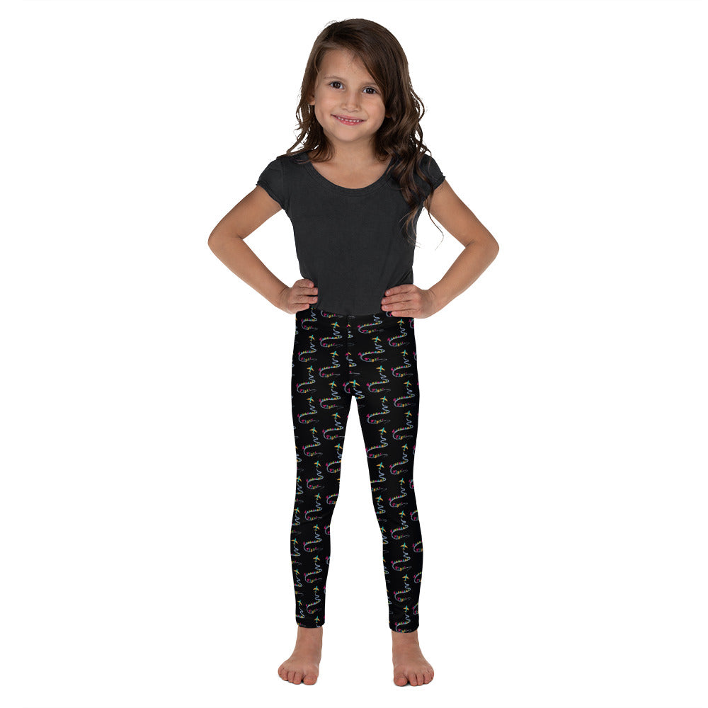 Frequent Flyer Kid's Leggings (black)
