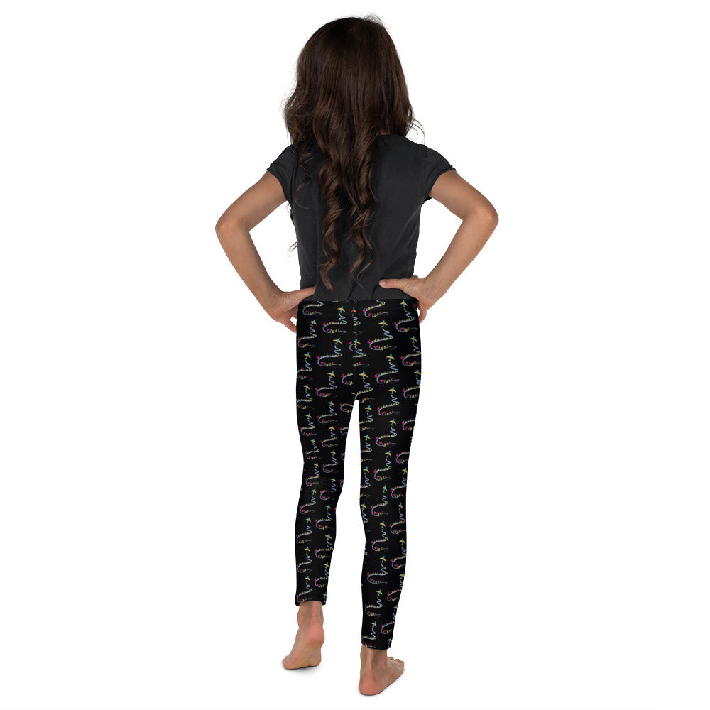 Frequent Flyer Kid's Leggings (black)