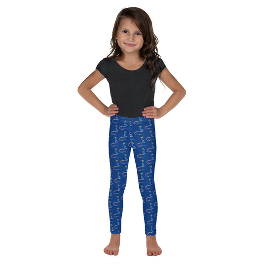 Frequent Flyer Kid's Leggings (blue)
