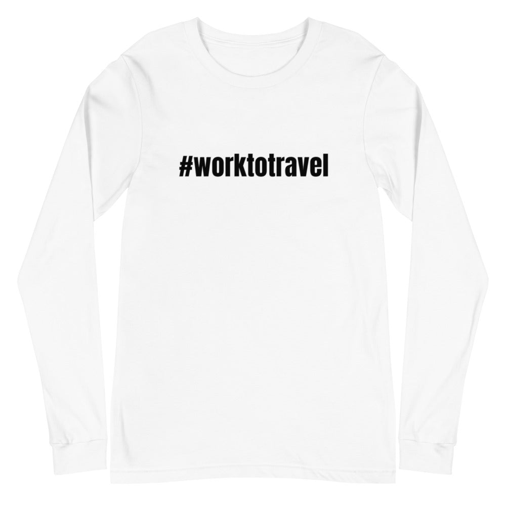 Work to Travel Unisex Long Sleeve Tee (Adult)