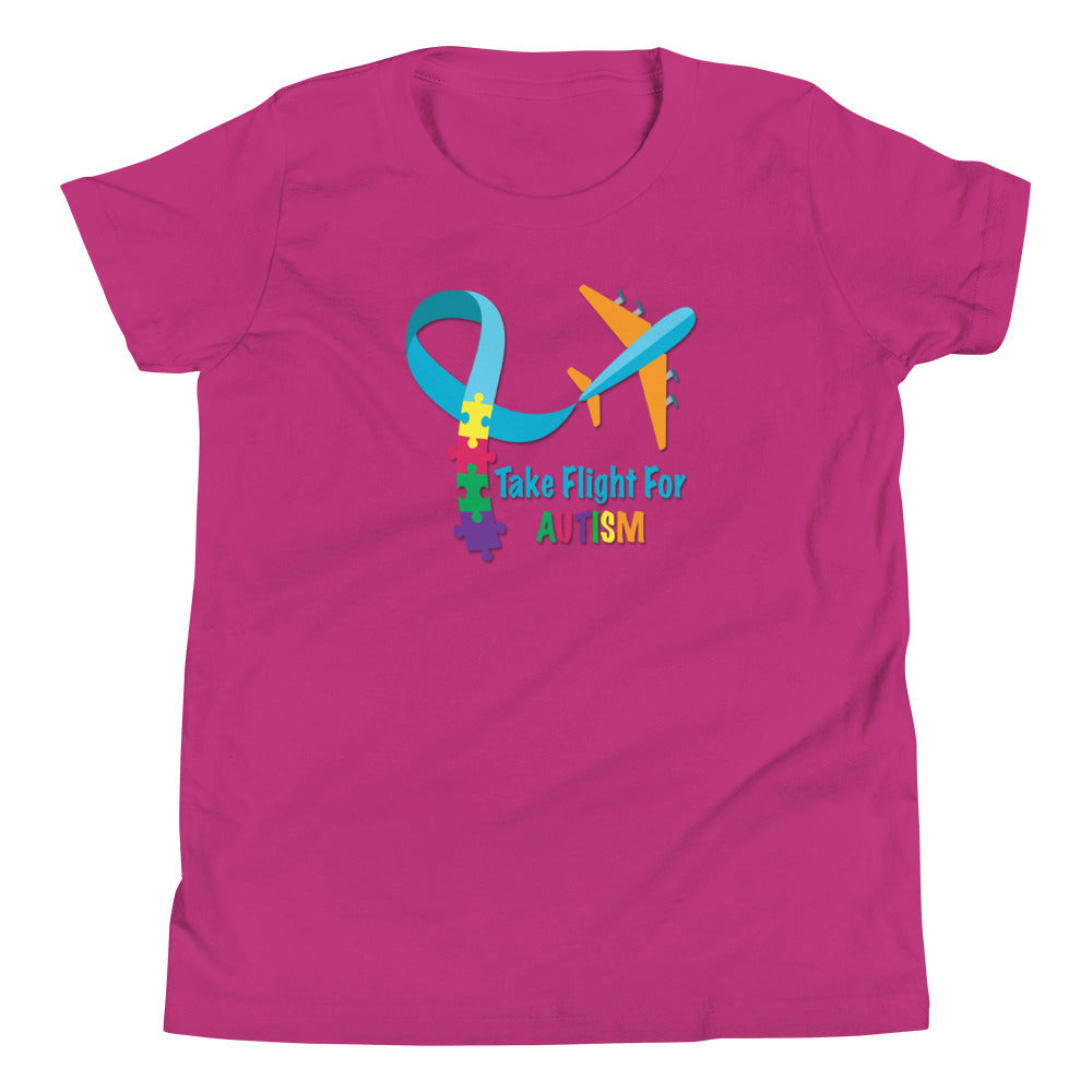 Take Flight For Autism Youth Short Sleeve T-Shirt