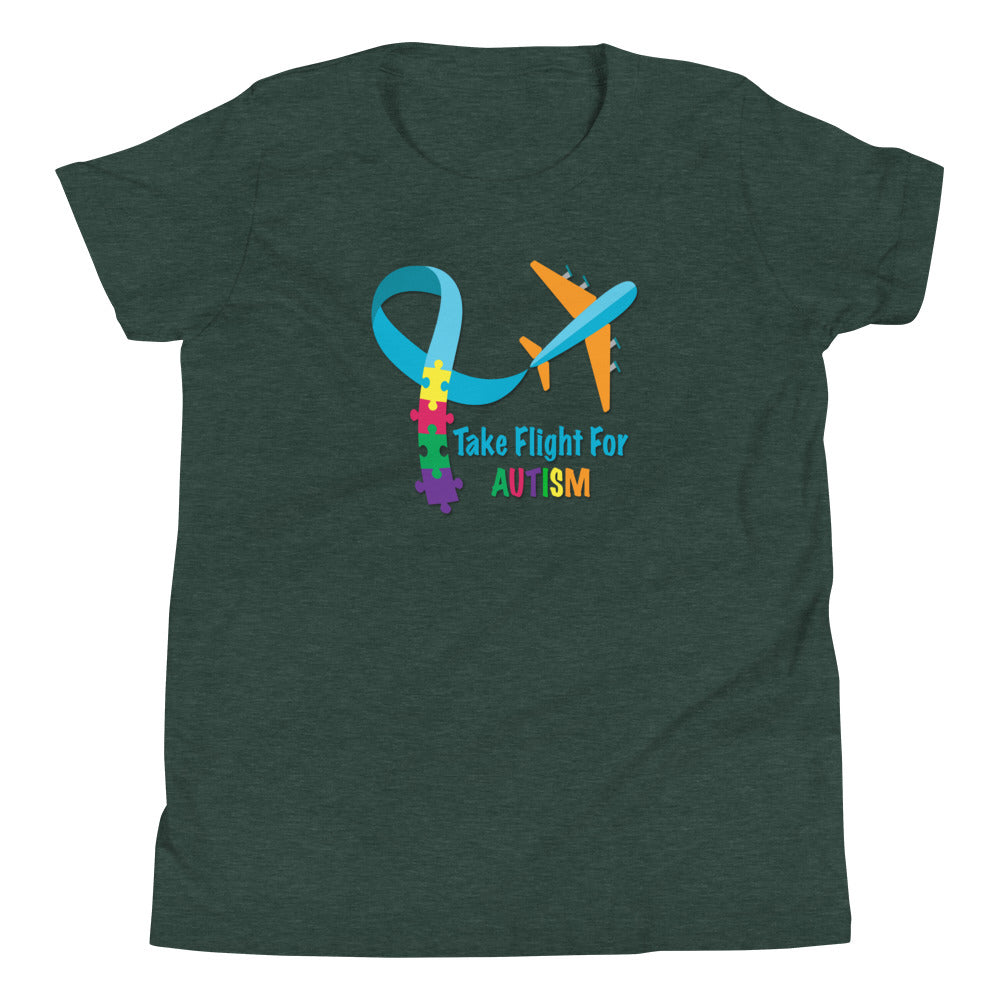 Take Flight For Autism Youth Short Sleeve T-Shirt