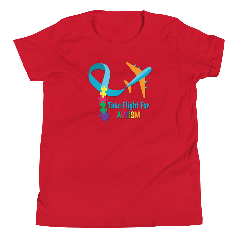 Take Flight For Autism Youth Short Sleeve T-Shirt