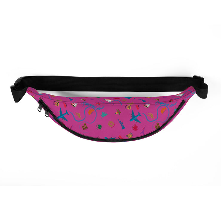 Passport Stamps Frequent Flyer Fanny Pack