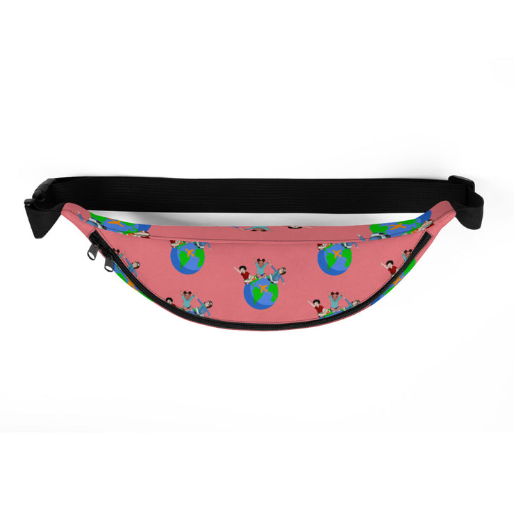 Travel Squad Fanny Pack (Pink)