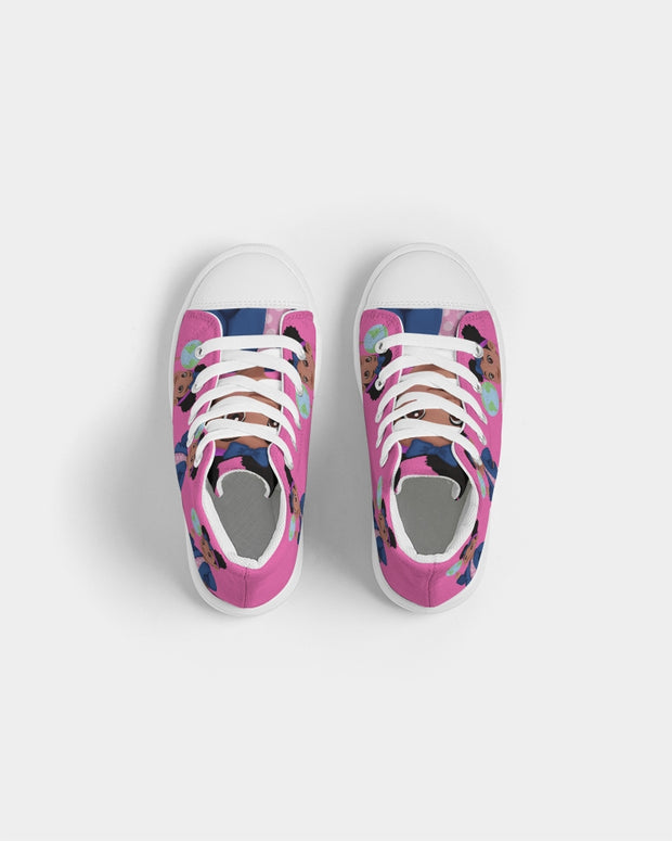 Globetrotter Kids High Top Canvas Sneaker
