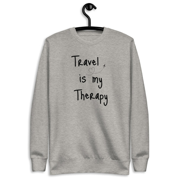 Travel is my Therapy Unisex Fleece Pullover (Adults)