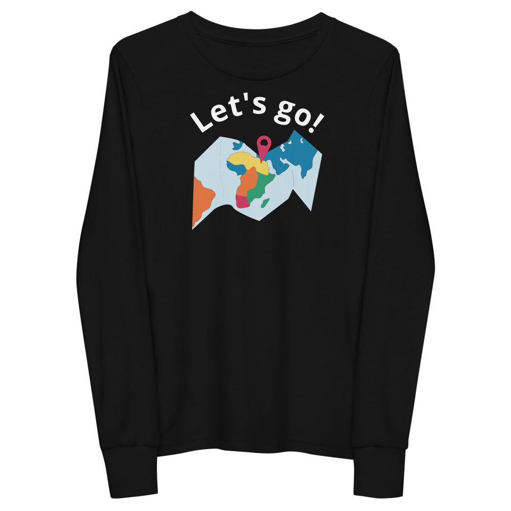 Let's Go!  Youth long sleeve tee