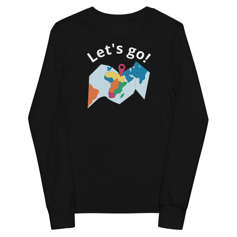 Let's Go!  Youth long sleeve tee