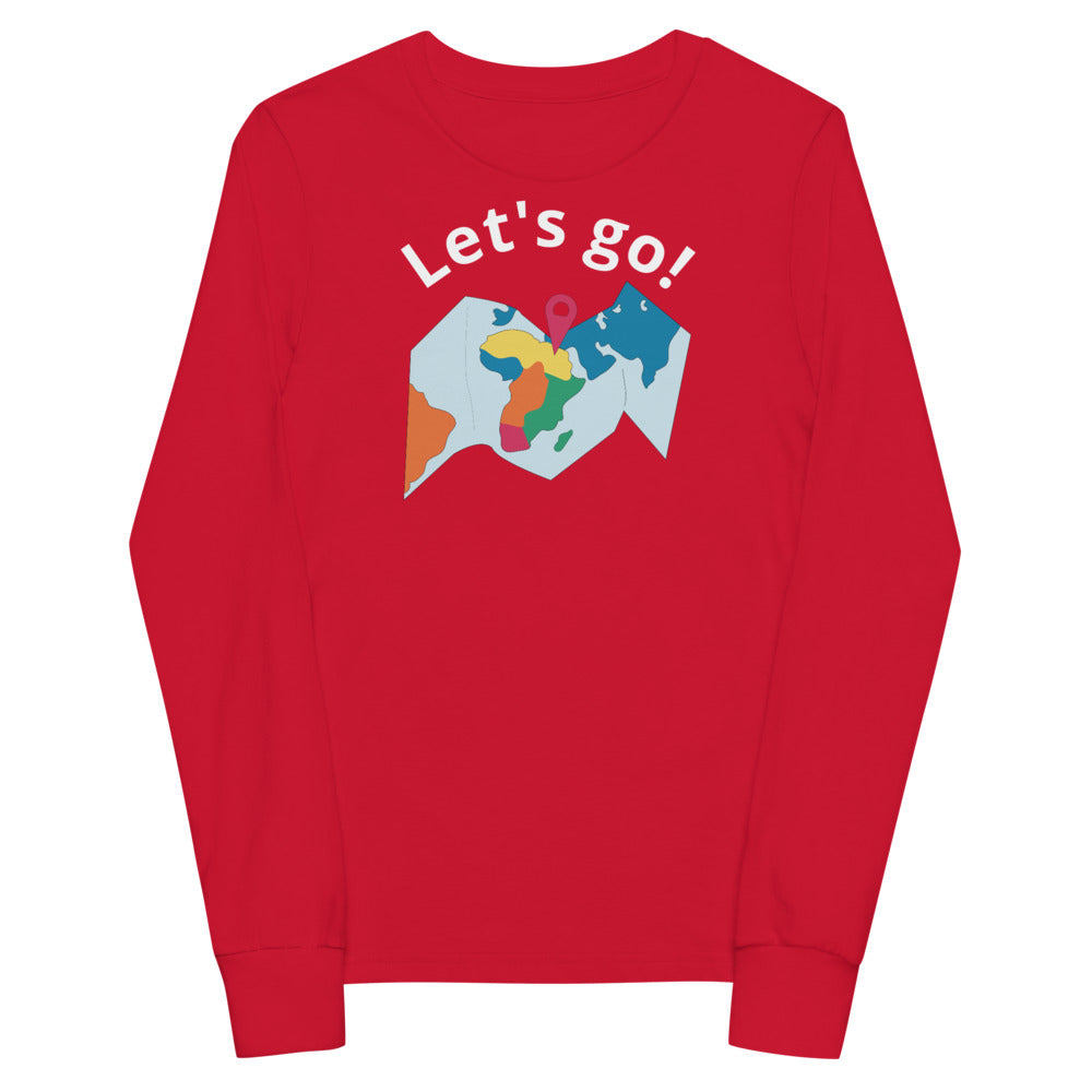 Let's Go!  Youth long sleeve tee